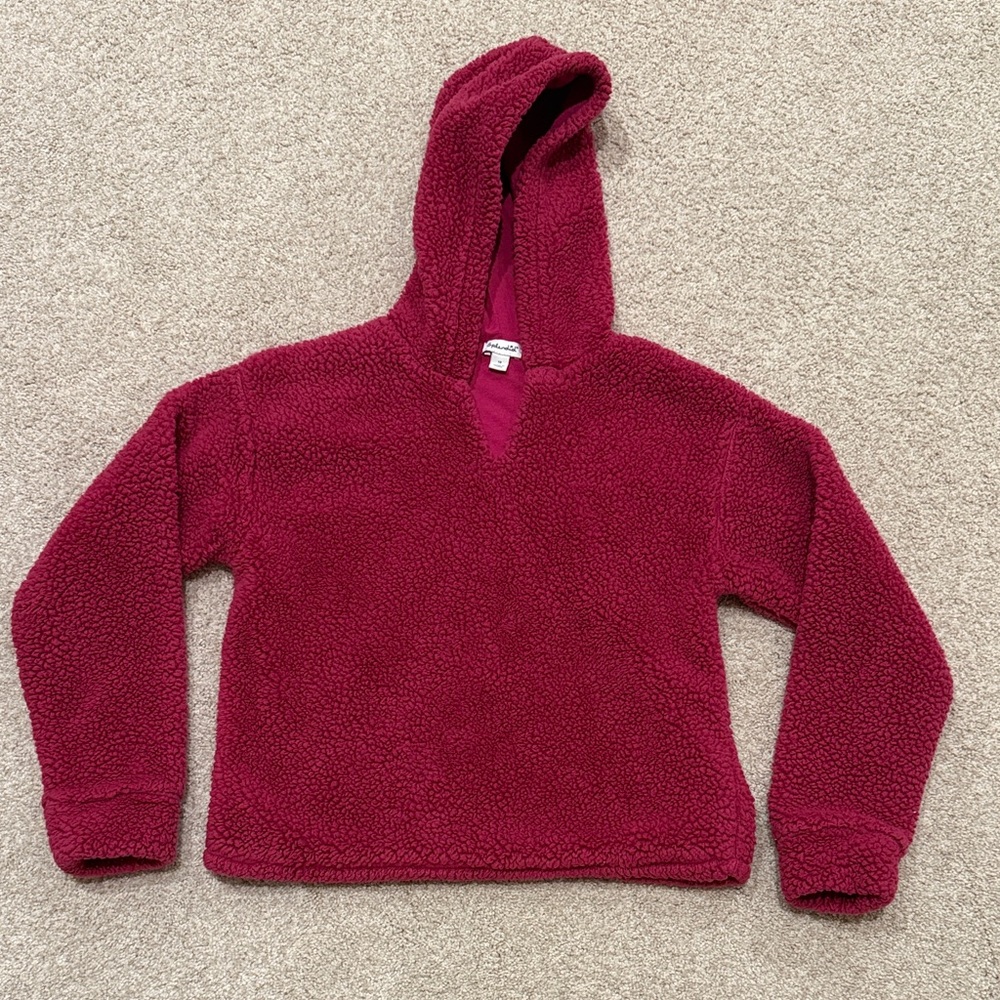 Cozy Red Hooded Sweater